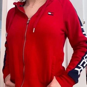 Red Tommy Hilfiger zip up